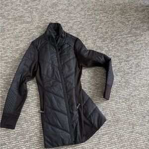 Athleta Black all weather think running Jacket